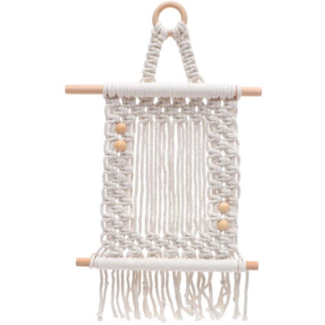 Feuille macramé tenture murale Boho chambre décor à la maison tissé esthétique t