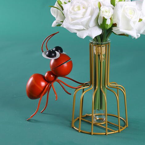 Figurine Fourmi En Fer Forgé Avec Parapluie - TOPPERFUN Décoration Maison Moderne Extérieure Et Intérieure