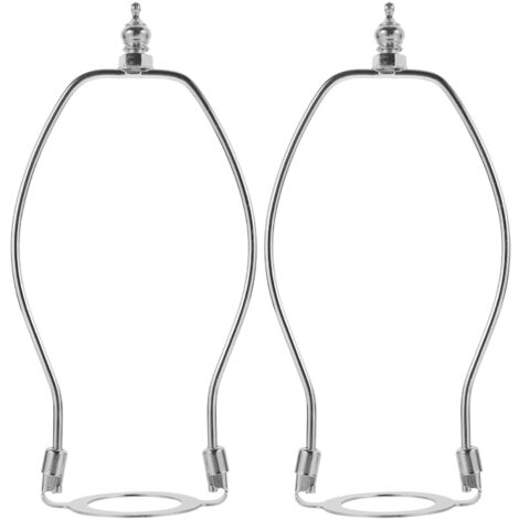 Set De 2 Abat-jour Gris Intérieur Argent - Douille E27 - Navaris - Neufs