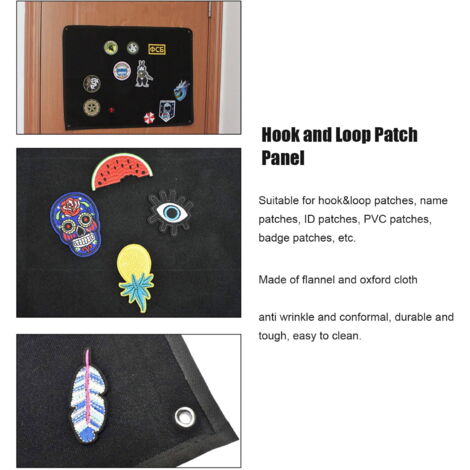 Panneau Tactique 58x45 Cm En Tissu Oxford - Pour Afficher Patchs Militaires, Écussons, Badges (Surface Velcro) - 7