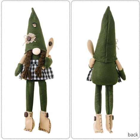 Lot De 2 Poupées Gonks En Peluche - Lutins Suédois Décoratifs à Main - Décoration Bar à Café, Maison, Bureau - Cadeau Amateur De Café