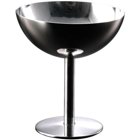 ZLXHDL Tasse à Crème Glacée En Acier Inoxydable – Bol Réutilisable Élégant Pour Desserts, Fruits Et Salades (10 Cm, Design Gobelet Chic)