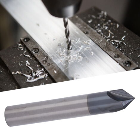 Fraise à Chanfreiner 90° 3 Cannelures - Pour CNC, Gravure Sur Bois Et Métal - Tige 4mm