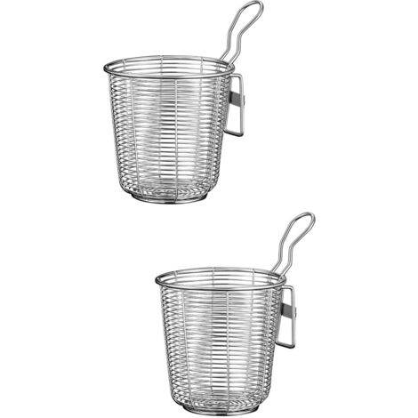Passoire Pliable En Silicone Gris - 25,5 Cm, Résistante à La Chaleur, Avec Poignées, Pour Légumes Et Pâtes