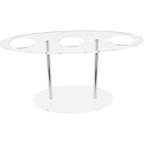 Support Acrylique Pour Cornets De Glace - 24 Trous, Design Transparent Et Stable | Parfait Buffet Mariage, Fête, Anniversaire Et Présentation Gourmande
