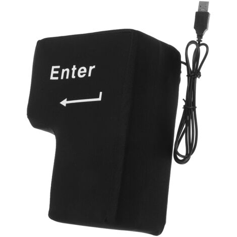 Amosfun Touche EntréE GéAnte Coussin USB Anti Stress Bureau Oreiller Peluche Confortable pour Sieste Travail Maison