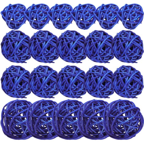Indus Lifespace Lot De 10 Boules Décoratives En Bois D'Acacia - 5,08 Cm - Centre De Table Rustique Et Élégant