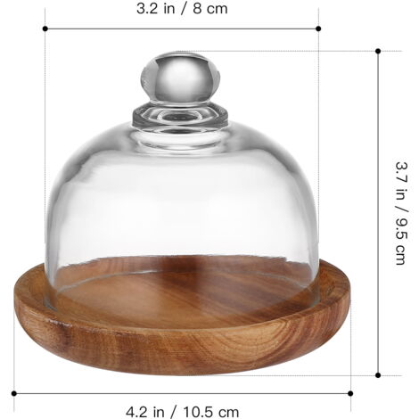 PLATEAU A GÂTEAUX en verre sur pied en étain EUR 20,00 - FR PLATEAU A GÂTEAUX en verre sur pied en étain EUR 20,00 - FR