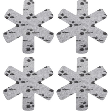 4x Dessous De Casserole En Liège Rond Marron Clair 14 X 1 Cm - Zeller - Ustensiles De