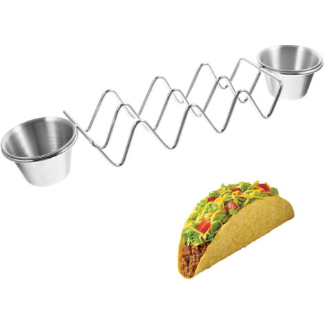 Support à Tacos En Acier Inoxydable - Pratique Pour La Cuisson Et Le Service