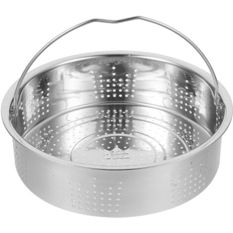 Panier Vapeur En Acier Inoxydable Holibanna - Pour Cuiseur à Riz, 20x20 Cm | Cuisson Vapeur Uniforme, Réutilisable