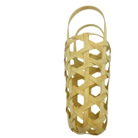 Panier Tressé En Coton Avec Poignée - Rangement Jouets, Linge, Déco Bohème - 34x26x15 Cm