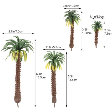 RYAN – Lot De 30 Arbres Miniature – 3,5 à 7 Cm – Mélange De Couleurs – Pour Dioramas Et Modélisme