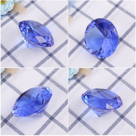 Lot De 18 30 Mm Motif Grands Décoration De Diamants Strass Pierres En Acrylique Et Pierres Multicolore Transparent Cristal Bricolage Pierres Brillantes Bijoux Strass De Pierres De Décoration