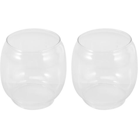 BESTonZON Abat-jour à huile transparent de rechange en verre vintage pour lampes à kérosène Style classique Facile à utiliser