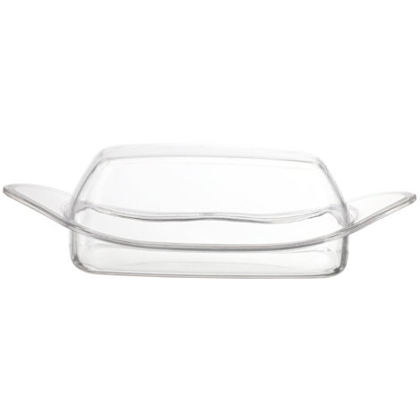 Beurrier Transparent 250g Avec Couvercle Et Spatule - Boîte à Beurre Sans BPA, Idéal Frigo Et Cuisine