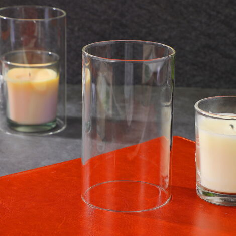 3 Bougeoirs En Verre Transparent - Hauteurs 2.36/3.54/4.72 Pouces | Pour Bougies Votives Ou Déco Fleurs