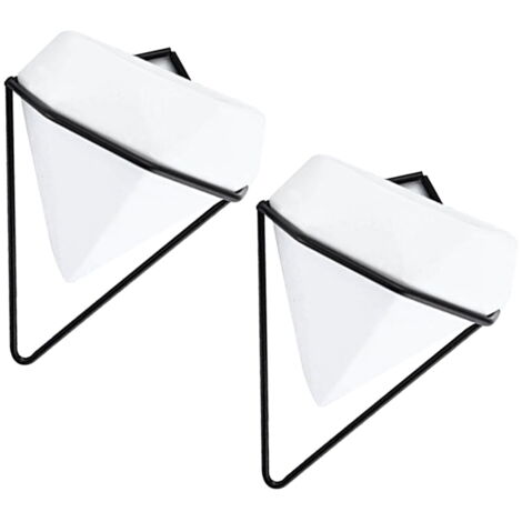2 Pots Suspendus Souriants Pour Plantes Grasses - Style Balançoire - Résine écolo - Fait Main - Idéal Intérieur & Extérieur