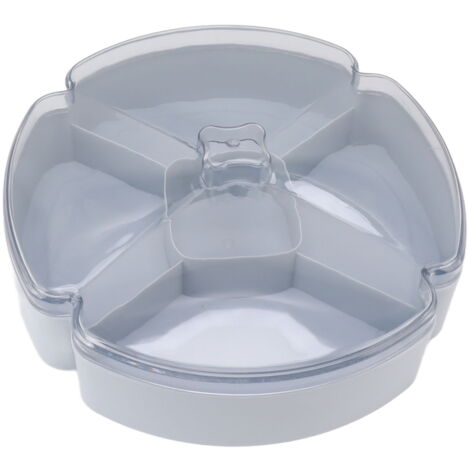 Plateau Apéritif Tupperware 3 Compartiments + Bol Central - Bleu - Occasion