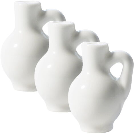 Lot De 3 Mini Pots De Fleurs En Fer Galvanisé - Taille 5x9x7 Cm - Décoration Rustique Intérieur, Paysage, Maison Miniature