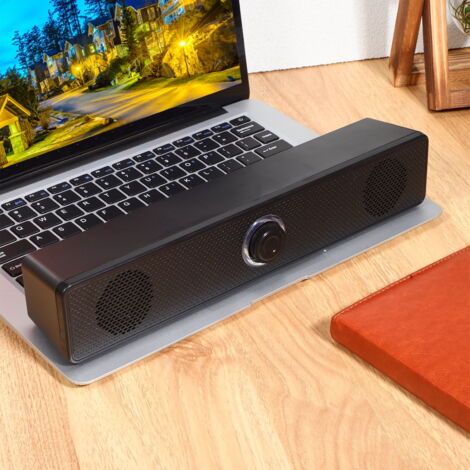 Barre De Son Passive Haut-parleur 2 Canaux - Pour Musique Immersive, Films, Jeux - 100x6x6 Cm - 50W