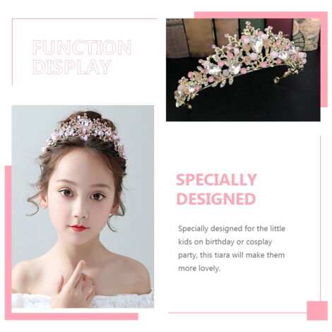 Cristal Tiara Anniversaire Couronne Princesse Accessoires De Ballon