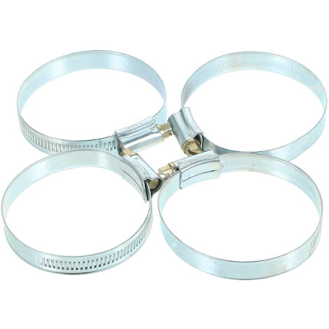 Lot De 4 Colliers De Serrage Échappement 80x75mm - Acier Inoxydable CHUIFAI Pour Voiture Moto