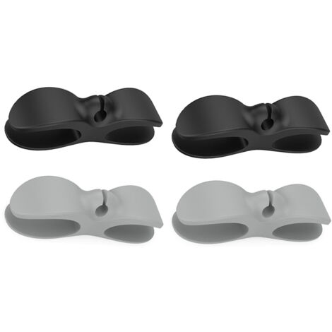 Clips De Gestion Des Câbles Autocollants, 50 Pièces, Blanc, Câble Jusqu