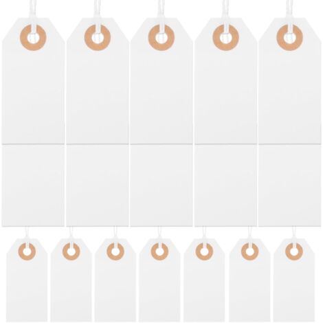 LOT DE 500 étiquettes De Prix Blanches Pour Collection Bijoux Et