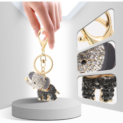 Porte-clés / Clip à Sac En Forme D'éléphant En Bronze - Objet Neuf Et Décoratif
