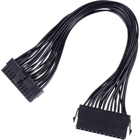 Lot De 2 Câbles Extension Alimentation SATA 15 Broches - Mâle Vers Femelle 25cm - Blindage Cuivre