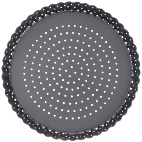 1 moule à pizza de 20,3 cm, en acier au carbone anti-adhésif pour pizza, tartes, gâteaux – Plaque de cuisson ronde épaisse pour four, cuisine et restaurant (20,3 cm