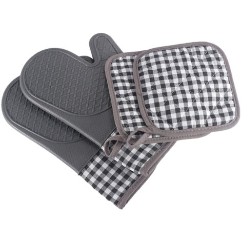 Gants de four et maniques en forme de bouledogue français, gants de barbecue durables avec boucle de suspension, pour cuisine, pâtisserie, grillades
