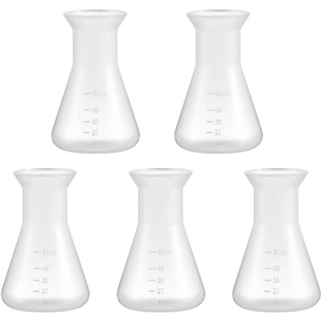 Fiole Conique Erlenmeyer En Plastique 500 Ml - Pour Laboratoire, école, Expériences