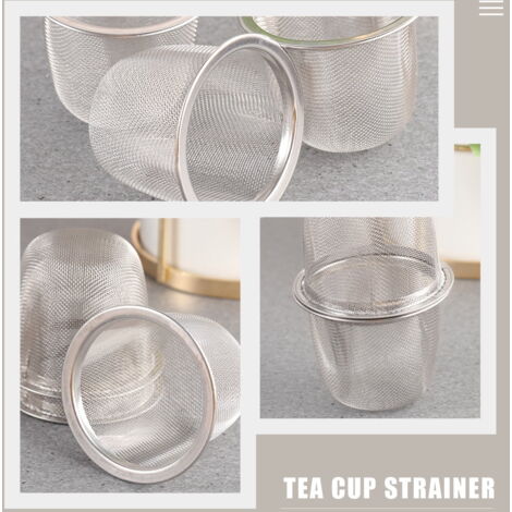 Lot De 2 Filtres à Thé En Acier Inoxydable Pour Feuilles En Vrac
