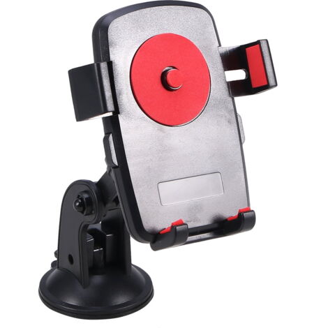 Support Téléphone Ventouse Silicone Rouge BAPPSUS – Universel, Antidérapant