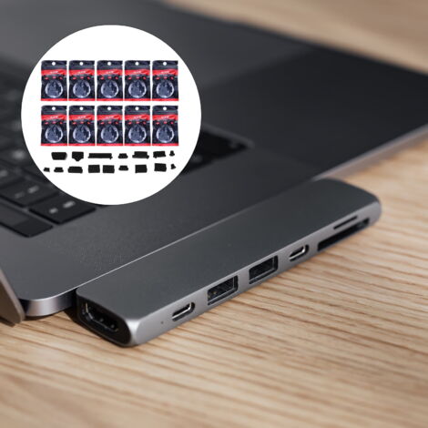 QUARKZMAN Lot De 25 Bouchons Silicone Port SD – Cache Anti-Poussière Pour Ordinateur & Appareil Photo