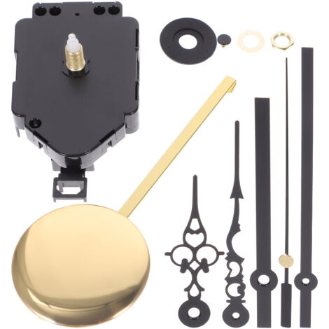Aofocy Mécanisme de Mouvement de Pendule d'horloge à Quartz Noir de