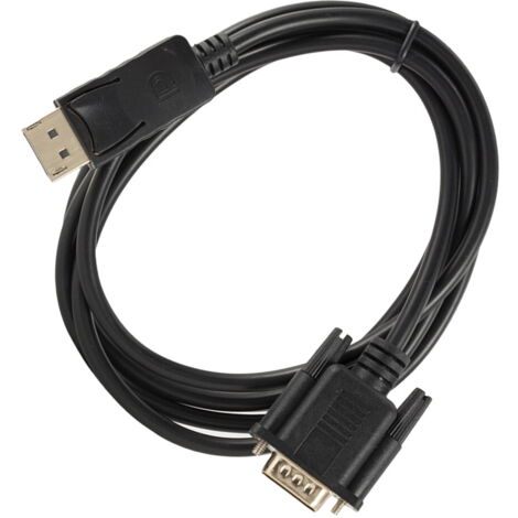 Câble Adaptateur DisplayPort (Mâle) Vers VGA (Mâle) - 3 Pieds (environ 90 Cm) - Résolution 1080p Full HD - Inclus Adaptateur Femelle-femelle