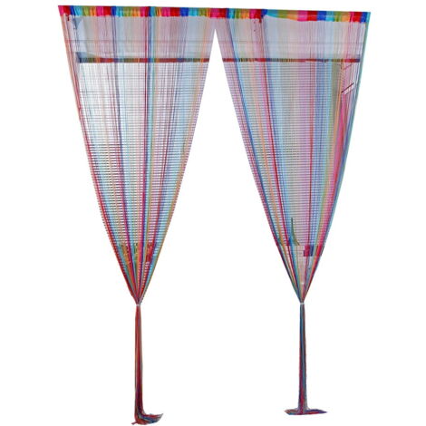 Rideau Chenille Pour Porte Camping-car, Caravane- GRIS & BLANC- 100x200