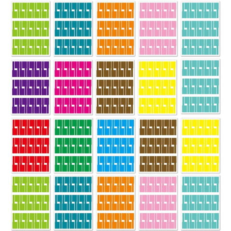 Pm1005-20 Lot De 20 Étiquettes Autocollantes En Papier (240 Étiquettes