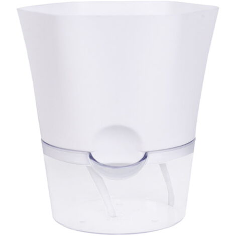 Pot Céramique Arrosage Automatique Nihow 20,3 Cm - Système Autonome Avec Réserve D'Eau