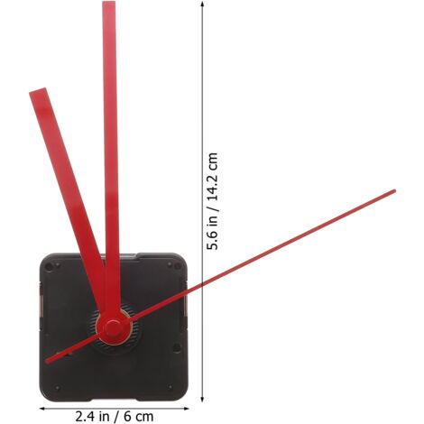 Mouvement Horloge Murale Silencieux Grand Format Avec Aiguilles Bois - Kit DIY Pendule