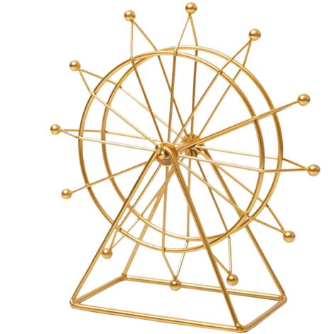 Cadre Photo Rotatif Grande Roue Vintage - Déco Bureau/table - PVC 12 Photos