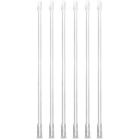 Lot De 2 Baguettes Transparentes De Rechange Pour Stores Verticaux 100 Cm - Acrylique Durable