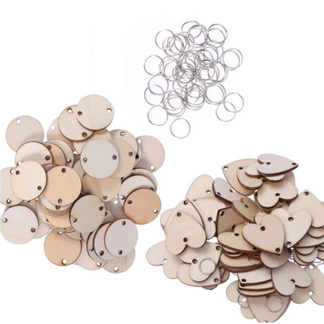 Lot de 25 Disques Ronds en Bois de 20 cm de Diamètre, Disques en