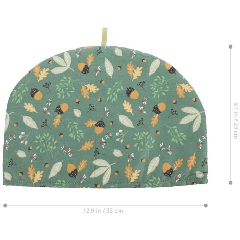 Luxshiny Housse Isotherme Pour Théière - Couvre-théière Décorative Réutilisable Vert - Garde La Chaleur