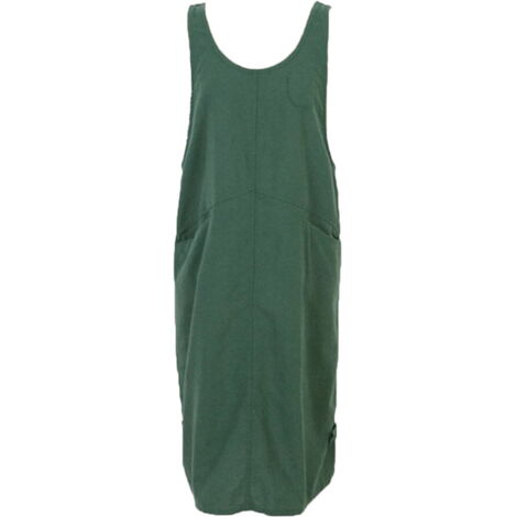 Tablier Croisé En Coton Et Lin Pour Femme, Avec Poches, Pour La Cuisine Et Le Menage Jaune Sans Ceinture 90536948