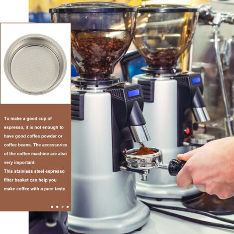 Porte-filtre Café 51mm Non Pressurisé - Acier Inoxydable - Capacité 10g - Pour Expresso Maison - Compatible Nombreuses Machines