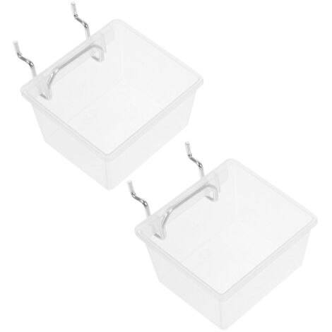 Lot De 6 Gobelets De Rangement Pour Panneau Perforé - 12x10x13 Cm, Rose, Crochet Inclus, Organisation Garage, Atelier, Bureau